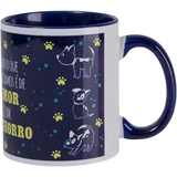 Taza de cerámica 11oz Blanca Interior y asa de colores (Caja de 36) Color Make