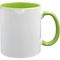 Taza de cerámica 11oz Blanca Interior y asa de colores (Caja de 36) Color Make