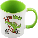 Taza de cerámica 11oz Blanca Interior y asa de colores (Caja de 36) Color Make
