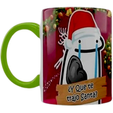 Taza de cerámica 11oz Blanca Interior y asa de colores (Caja de 36) Color Make