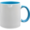 Taza de cerámica 11oz Blanca Interior y asa de colores (Caja de 36) Color Make