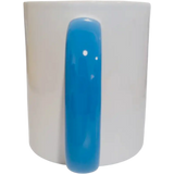 Taza de cerámica 11oz Blanca Interior y asa de colores (Caja de 36) Color Make