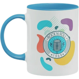 Taza de cerámica 11oz Blanca Interior y asa de colores (Caja de 36) Color Make