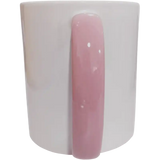 Taza de cerámica 11oz Blanca Interior y asa de colores (Caja de 36) Color Make