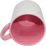 Taza de cerámica 11oz Blanca Interior y asa de colores (Caja de 36) Color Make
