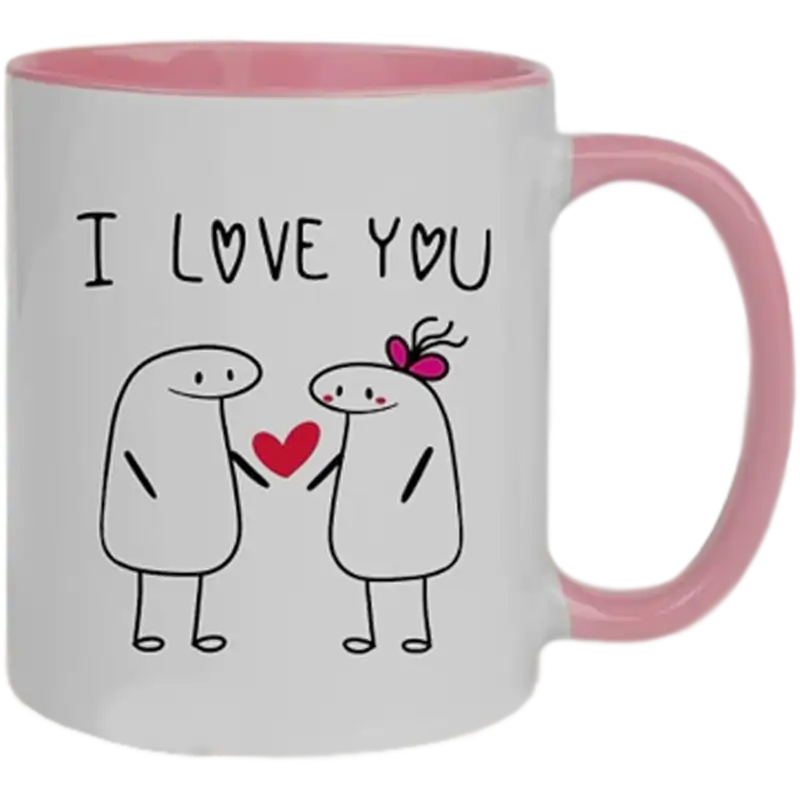 Taza de cerámica 11oz Blanca Interior y asa de colores (Caja de 36) Color Make