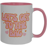 Taza de cerámica 11oz Blanca Interior y asa de colores (Caja de 36) Color Make