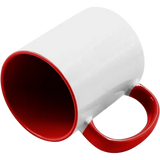 Taza de cerámica 11oz Blanca Interior y asa de colores (Caja de 36) Color Make