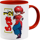 Taza de cerámica 11oz Blanca Interior y asa de colores (Caja de 36) Color Make