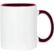 Taza de cerámica 11oz Blanca Interior y asa de colores (Caja de 36) Color Make