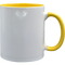 Taza de cerámica 11oz Blanca Interior y asa de colores (Caja de 36) Color Make