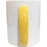 Taza de cerámica 11oz Blanca Interior y asa de colores (Caja de 36) Color Make
