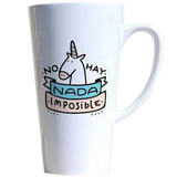 Taza de cerámica 17oz Blanca Cónica (Caja de 24) Color Make