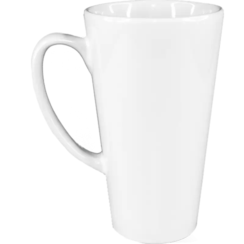 Taza de cerámica 17oz Blanca Cónica (Caja de 24) Color Make