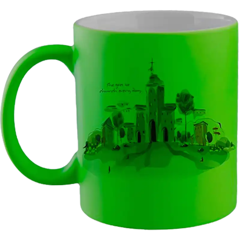 Taza de cerámica 11oz. Neón Color Make