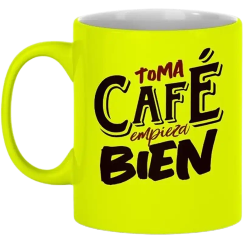 Taza de cerámica 11oz. Neón Color Make