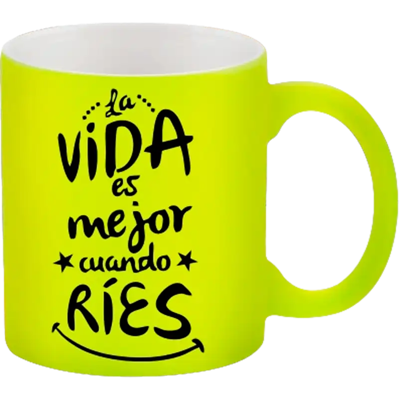 Taza de cerámica 11oz. Neón Color Make