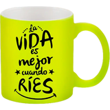 Taza de cerámica 11oz. Neón Color Make