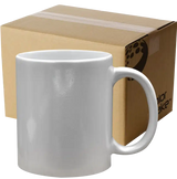 Taza de cerámica 11oz Perlada blanco (Caja de 36) Color Make
