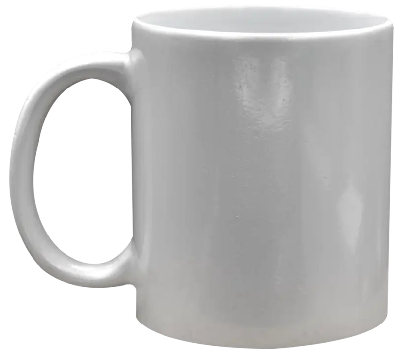 Taza de cerámica 11oz Perlada blanco (Caja de 36) Color Make