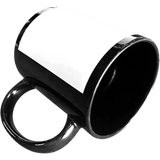 Taza de cerámica 11oz Negra  Ventana blanca (Caja de 36) Color Make