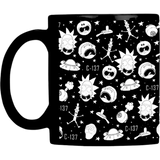 Taza de cerámica 11oz Negra  Ventana blanca (Caja de 36) Color Make