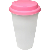 Vaso Tumbler de cerámica 15oz Cónico tapa de silicón (Caja de 36) Color Make