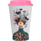 Vaso Tumbler de cerámica 15oz Cónico tapa de silicón (Caja de 36) Color Make