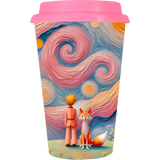 Vaso Tumbler de cerámica 15oz Cónico tapa de silicón (Caja de 36) Color Make