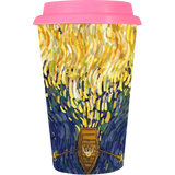 Vaso Tumbler de cerámica 15oz Cónico tapa de silicón (Caja de 36) Color Make