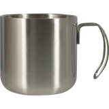 Taza de acero 12Oz Plata con asa de alambre (Caja de 50) Color Make