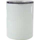 Vaso de Acero 300ml Tipo Barril  Blanco (Caja de 50)  Color Make