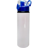 Botella de aluminio 750ml Blanca Botón presionable (Caja de 24 pzas) Color Make
