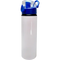 Botella de aluminio 750ml Blanca Botón presionable (Caja de 24 pzas) Color Make