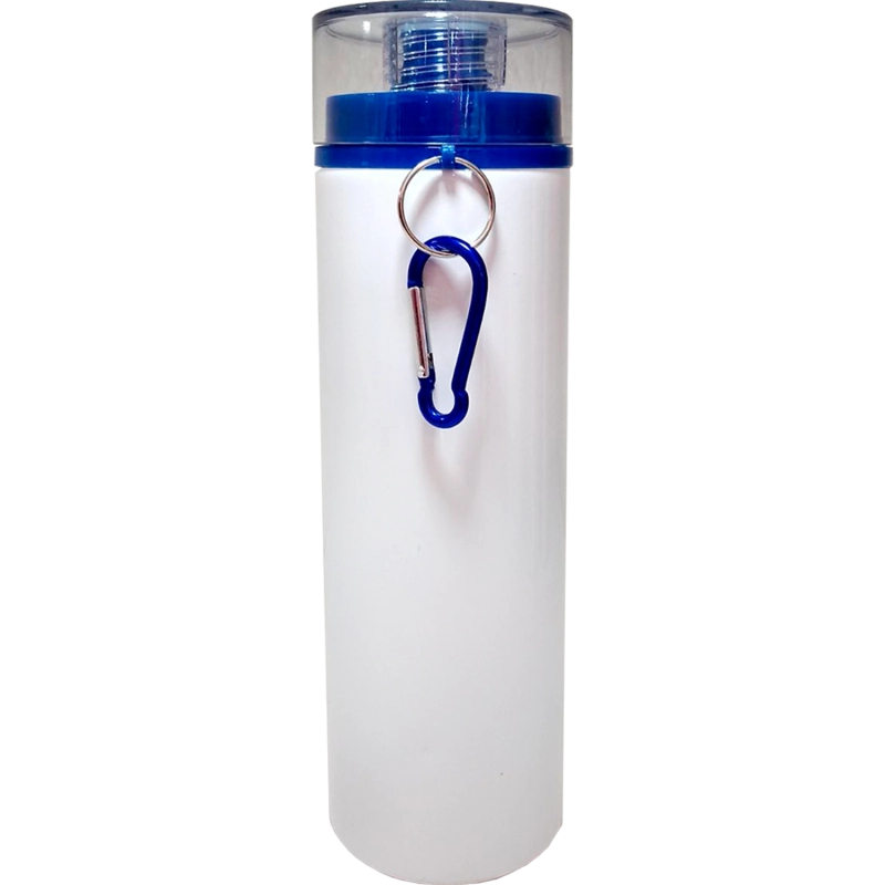 Botella de aluminio 750ml. Blanca tapa de rosca. Color Make
