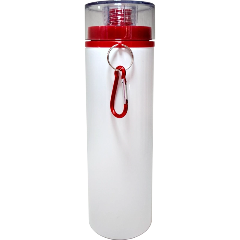 Botella de aluminio 750ml. Blanca tapa de rosca. Color Make