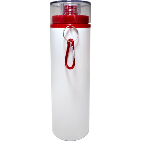 Botella de aluminio 750ml. Blanca tapa de rosca. Color Make