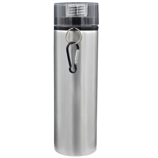 Botella de aluminio 750ml Plata tapa de rosca (Caja de 12) Color Make | Roja | SKU CACBTRO012750MSR | Color Make