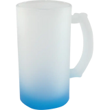 Tarro de vidrio 16oz Cervecero Glaseado con base de color (Caja de 24) Color Make
