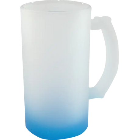 Tarro de vidrio 16oz Cervecero Glaseado con base de color (Caja de 24) Color Make