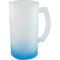 Tarro de vidrio 16oz Cervecero Glaseado con base de color (Caja de 24) Color Make