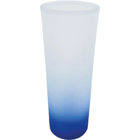 Vaso de vidrio 2 5oz Estilo tequilero Glaseado con fondo de color (Caja de 12) Color Make