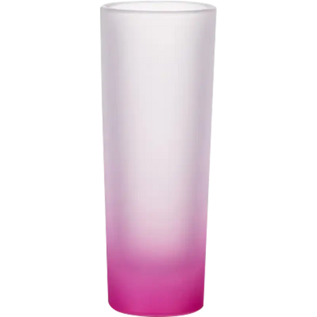 Vaso de vidrio 2 5oz Estilo tequilero Glaseado con fondo de color (Caja de 12) Color Make