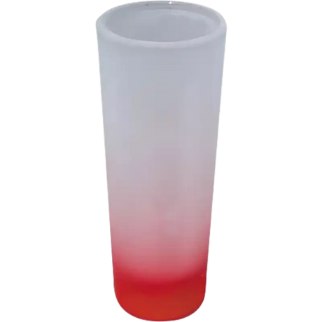 Vaso de vidrio 2 5oz Estilo tequilero Glaseado con fondo de color (Caja de 12) Color Make
