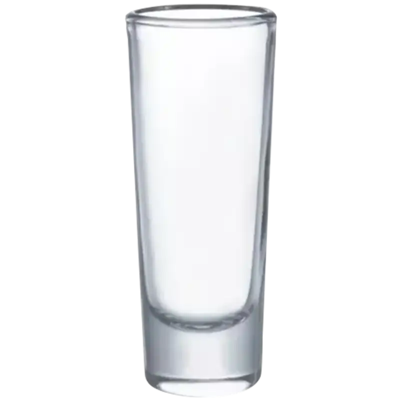 Vaso de vidrio 2 5oz Estilo tequilero Transparente (Caja de 12) Color Make