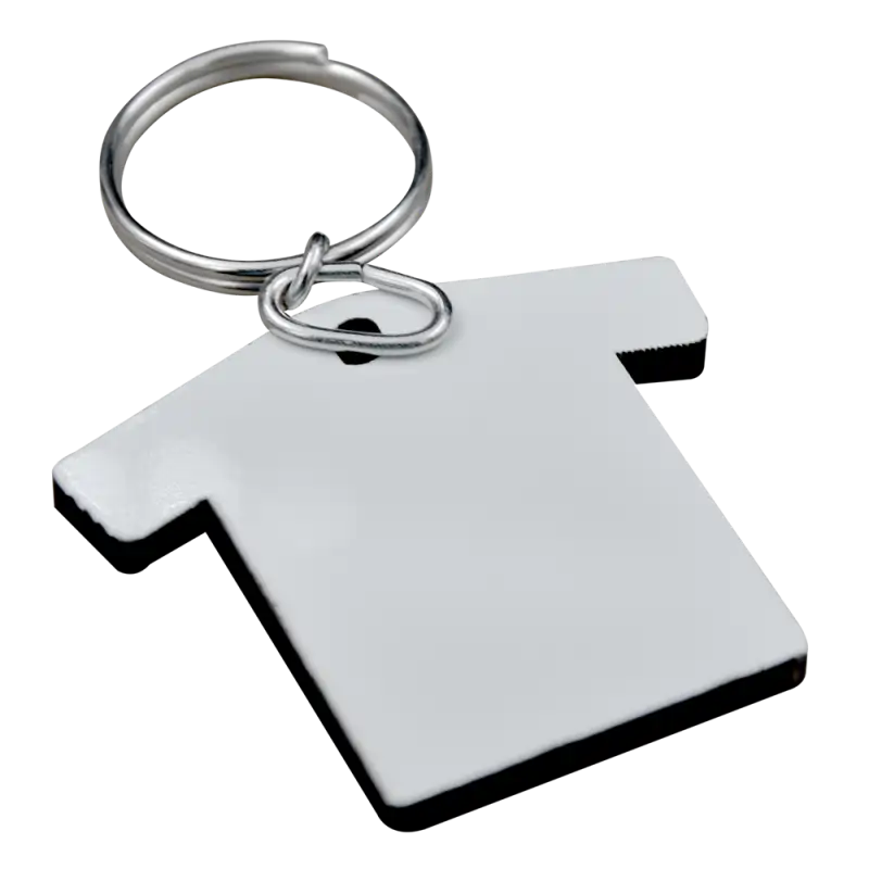 Llavero de MDF Sublimable 5mm Reverso Negro Playera (Caja de 50)  Color Make