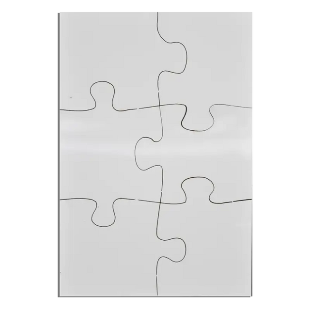 Rompecabezas de MDF Sublimable grosor de 3mm (Por caja) Color Make | 12 piezas  (Caja de 20) | SKU CAFPZRN020003MA4 | Color Make