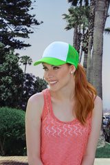GORRA TRUCKER - VERDE NEON