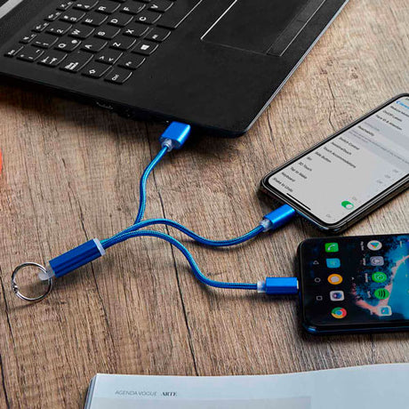 CABLE JENIFRA - AZUL METALICO