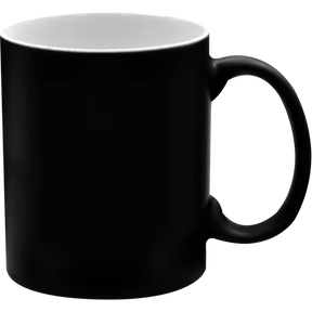 Taza de cerámica 11oz. Mágica Mate Color Make (Caja de 12 ó 36 piezas) | Negro | SKU CAAMGMA036011OBK | Color Make